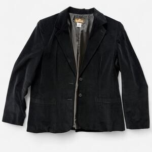 Toffee Vintage Black Velvet Blazer